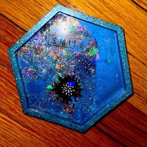 Sparkly Resin Coaster